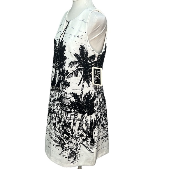 Julian Taylor Palm Tree Shift Dress - Picture 3 of 7